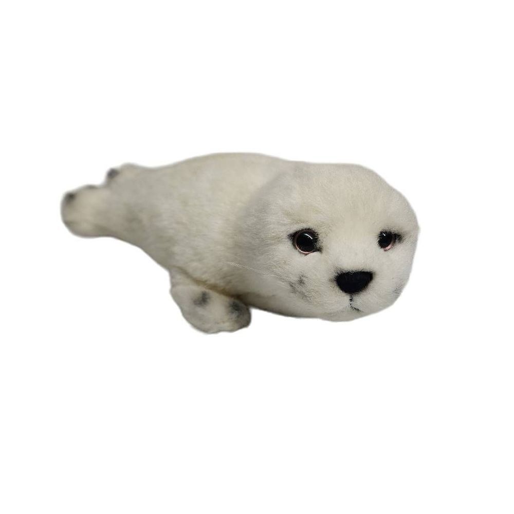 K And M International‎ Inc. Kid's White Baby Seal Stuffed Animal Toy - Picture 11 of 14